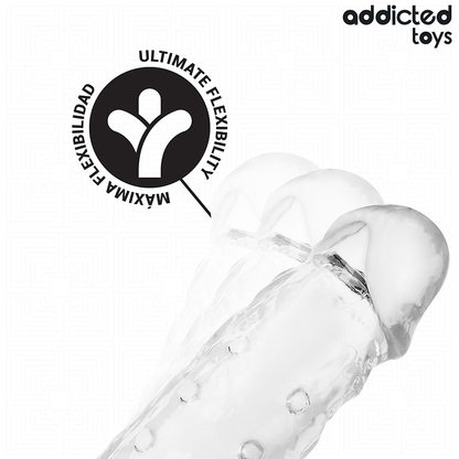 ADDICTED TOYS - ESTENSIONE PENE TRASPARENTE TAGLIA S 23 CM
