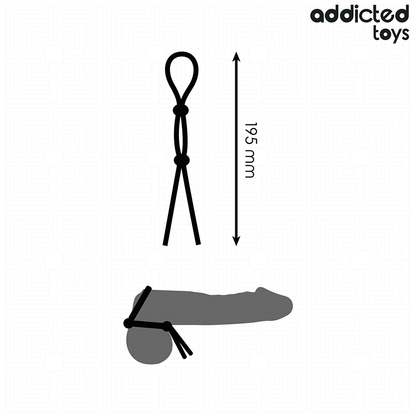 ADDICTED TOYS - CORDA IN SILICONE PER IL PENE A DOPPIO ANELLO