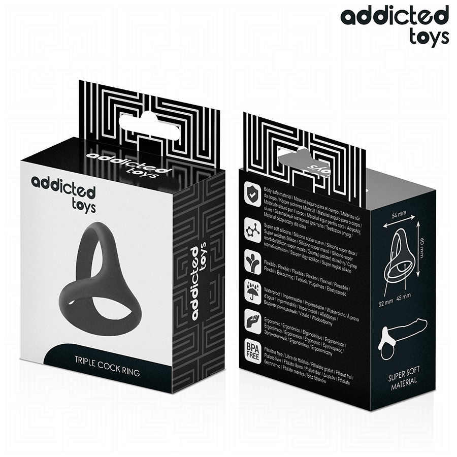 ADDICTED TOYS - ANELLO PER PENE TRIPLO SPESSO