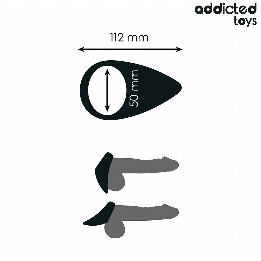 ADDICTED TOYS - ANELLO PER PENE A FORMA DI LACRIMA