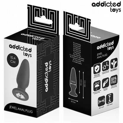 ADDICTED TOYS - PLUG ANALE CON GIOIELLO TAGLIA M 10,4 CM