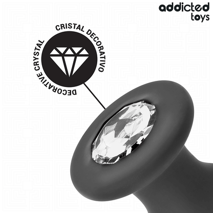 ADDICTED TOYS - PLUG ANALE CON GIOIELLO TAGLIA M 10,4 CM