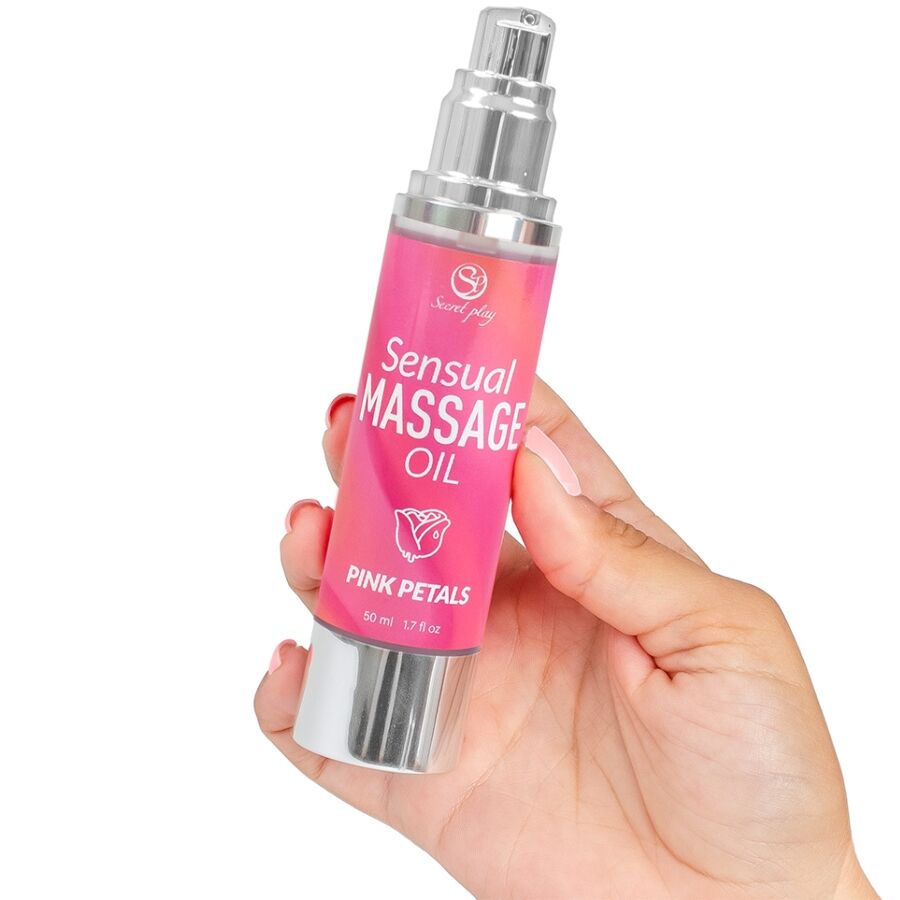 SECRETPLAY - OLIO PER MASSAGGI AI PETALI ROSA