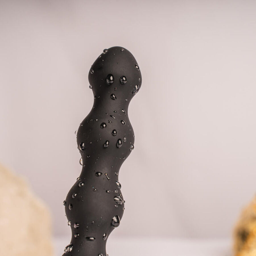 ROCKS-OFF - PETITE SENSATIONS PEARLS PLUG ANALE VIBRATORE NERO