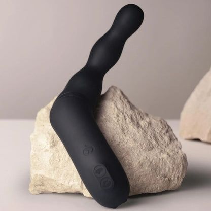 ROCKS-OFF - ADATTATORE NERO PER VIBRATORE PROSTATICO E ANALE