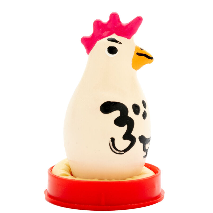 CONDOMERIE - PRESERVATIVI NOVITÀ DIPINTI A MANO COCKY ROOSTER