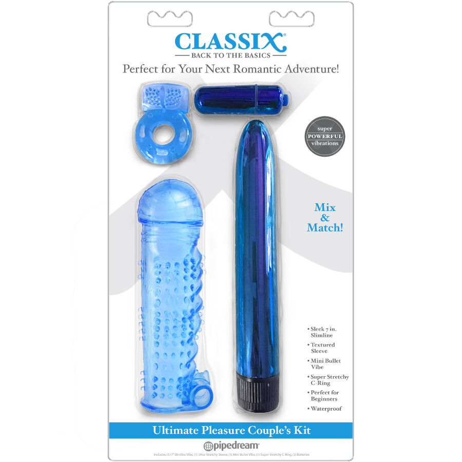 CLASSIX - KIT PER COPPIE PER IL PIACERE ULTIMO AZZURRO