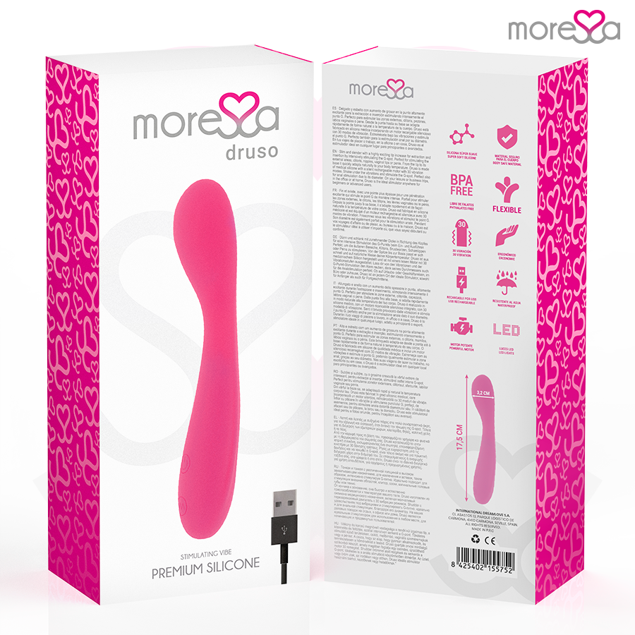 MORESSA - DRUSO PREMIUM SILICONE RICARICABILE