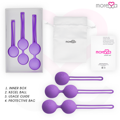 MORESSA - OSIAN SET PREMIUM IN SILICONE LILLA