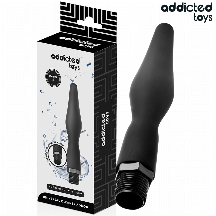 ADDICTED TOYS - PULITORE ANALE CON ADATTATORE UNIVERSALE MODELLO 2