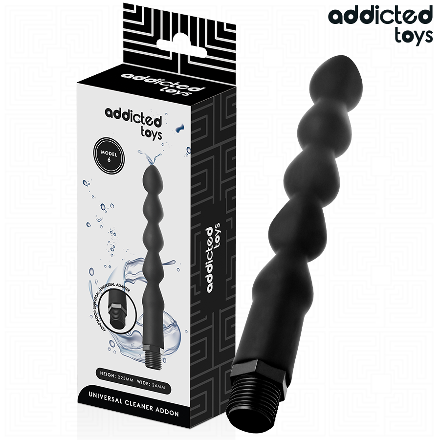 ADDICTED TOYS - PULITORE ANALE CON ADATTATORE UNIVERSALE MODELLO 6