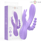 INTENSE - MIKO TRIPLO VIBRATORE CONIGLIO & STIMOLATORE & ANALE 7 VIBRAZIONI VIOLA