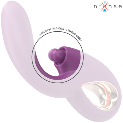 INTENSE - LALI VIBRATORE MULTIFUNZIONE PUNTO G TAPPING & THRUST & VIBRATION VIOLA