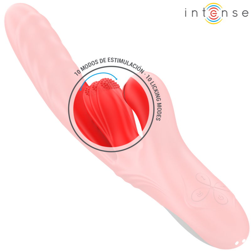INTENSE - VIBRATORE MULTIFUNZIONE ROSALIA 3 IN 1 ROSSO