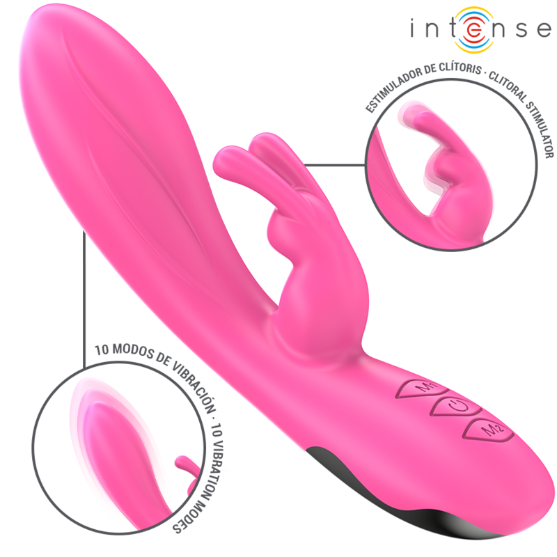 INTENSE - VIBRATORE RANDALL RABBIT 10 VIBRAZIONI ROSA