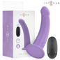 INTENSE - VIBRATORE EDDIE 17,5 CM 10 VIBRAZIONI VIOLA TELECOMANDO