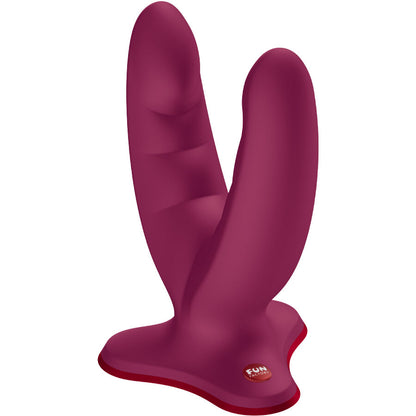FUN FACTORY - RYDE DOPPIO DILDO ROSSO VINO