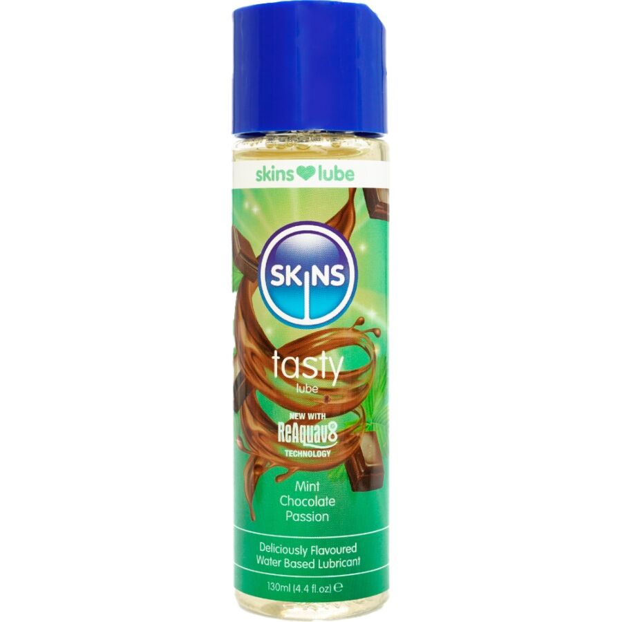 SKINS - LUBRIFICANTE GUSTOSO A BASE D'ACQUA MENTA E CIOCCOLATO 130 ML