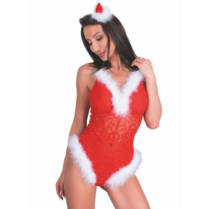 LIVCO CORSETTI FASHION - NAUGHTY SANTA LC 90706 BODY NATALIZIO S/M