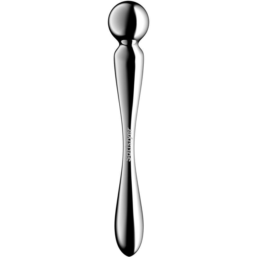 SATISFYER - DILDO A DOPPIA ESTREMITÀ IN ACCIAIO INOX STAR FORCE 2