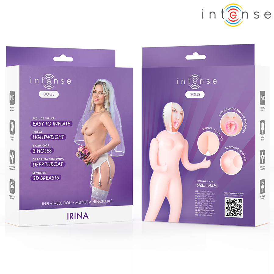 INTENSE DOLLS - IRINA BAMBOLA GONFIABILE CON TRE ORIFIZI