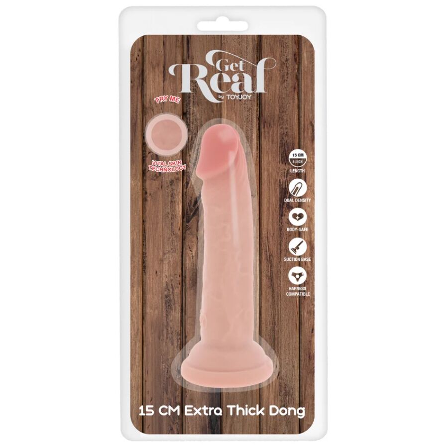 GET REAL - DONG DELUXE IN TPE A DOPPIA DENSITÀ 15 CM