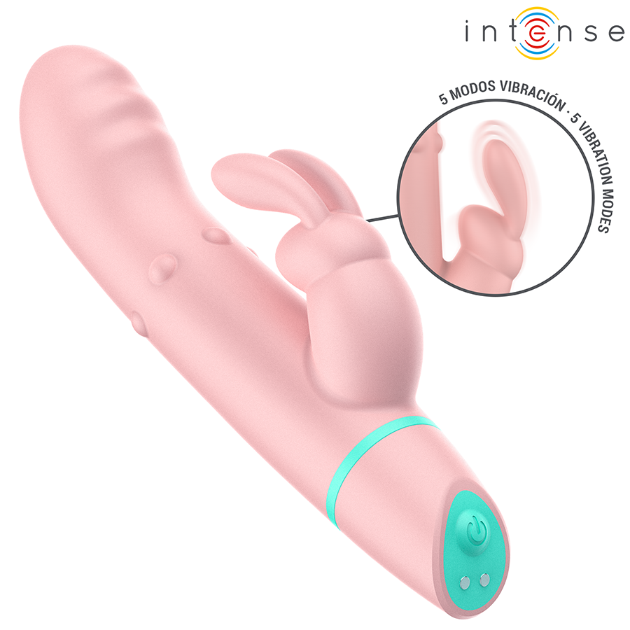 INTENSE - STIMOLATORE E VIBRATORE ROTANTE ALVIN RABBIT + OSCILLANTE