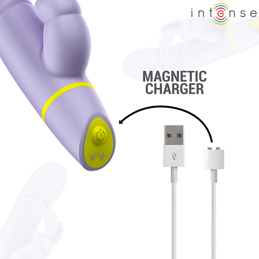 INTENSE - STIMOLATORE E VIBRATORE A SPINTA HELEN RABBIT