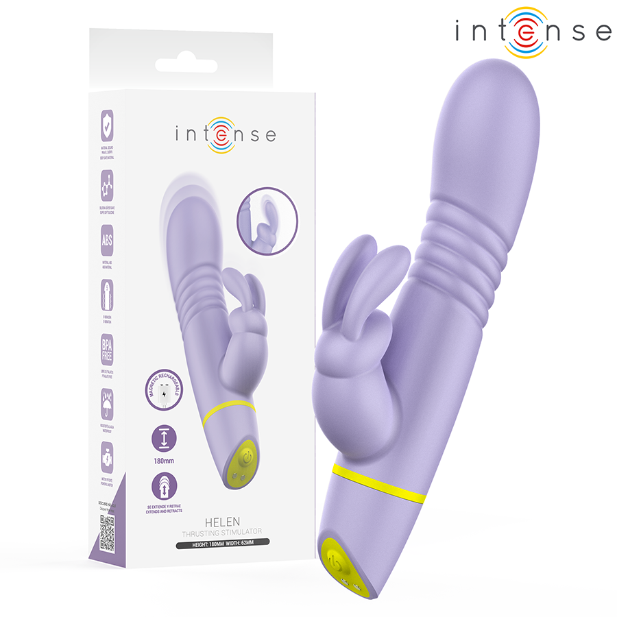 INTENSE - STIMOLATORE E VIBRATORE A SPINTA HELEN RABBIT