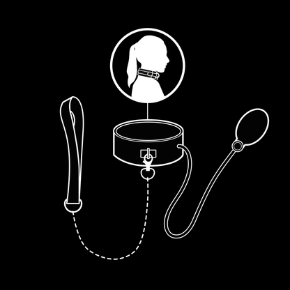 FETISH SUBMISSIVE BONDAGE - COLLARE GONFIABILE DA STRANGOLAMENTO CON CATENA