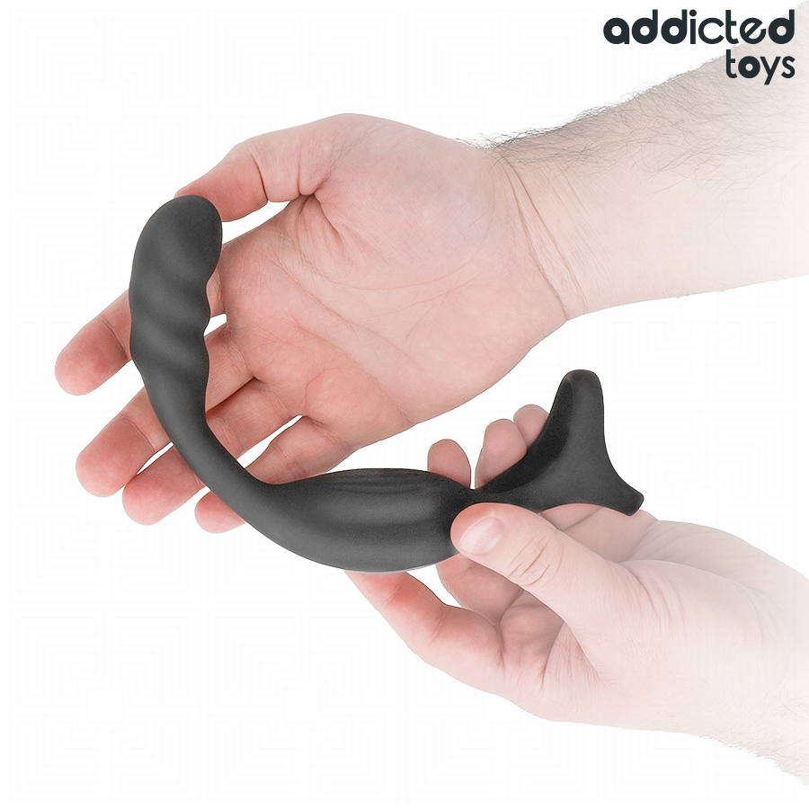 ADDICTED TOYS - ANELLO PER IL PENE PROSTATICO DOPPIO CON TELECOMANDO