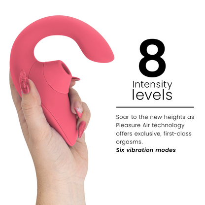 WOMANIZER - VIBRATORE STIMOLATORE CONIGLIO BLEND VIBRANT ROSE
