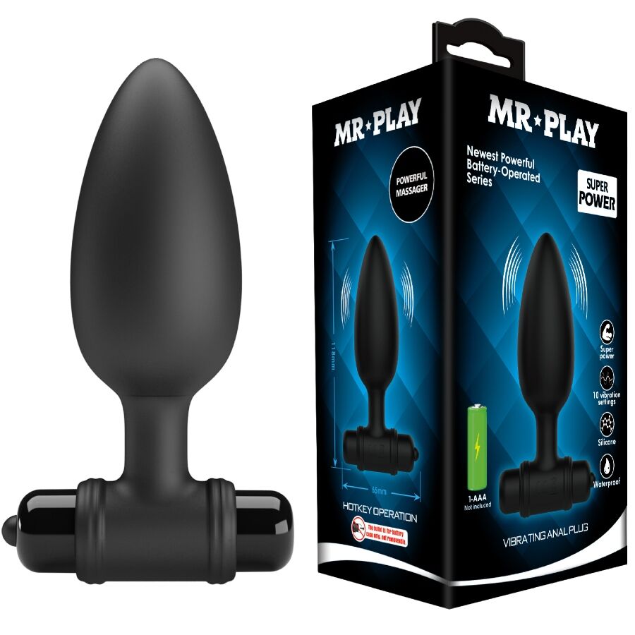 MR PLAY - SUPER POWER ANAL PLUG CON VIBRAZIONE