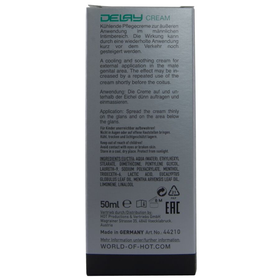 HOT - CREMA RITARDANTE 50 ML
