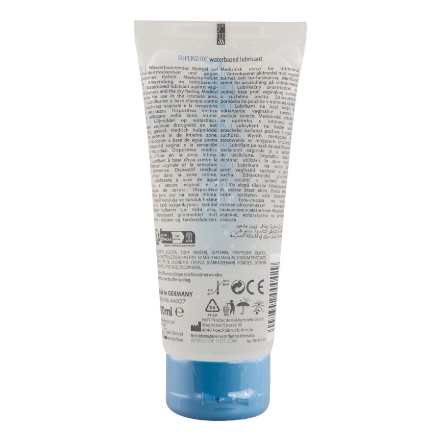 HOT - SUPERGLIDE LIQUID PLEASURE LUBRIFICANTE A BASE D'ACQUA 100 ML