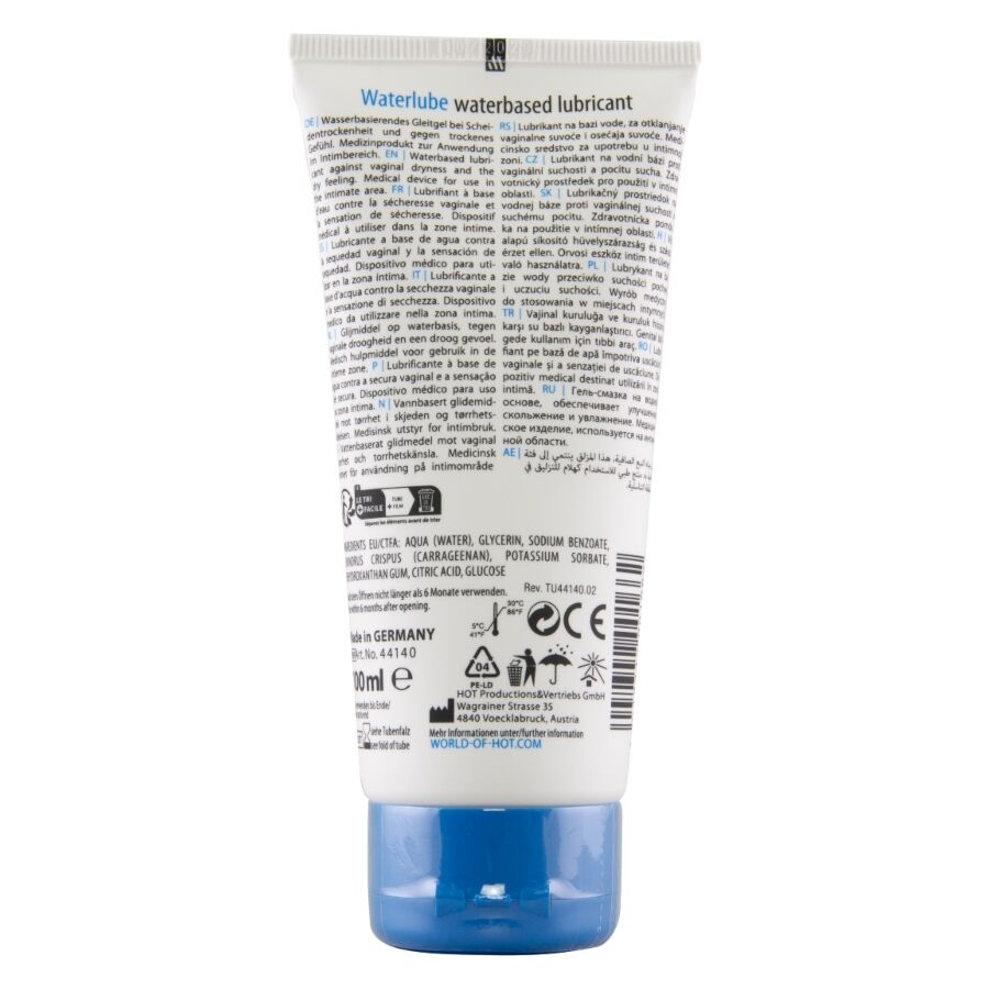 HOT - LUBRIFICANTE AD ACQUA A BASE D'ACQUA DI SORGENTE 100 ML