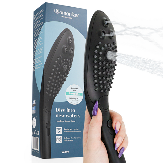 WOMANIZER - SOFFIONE DOCCIA STIMOLANTE CLITORIDEO WAVE NERO