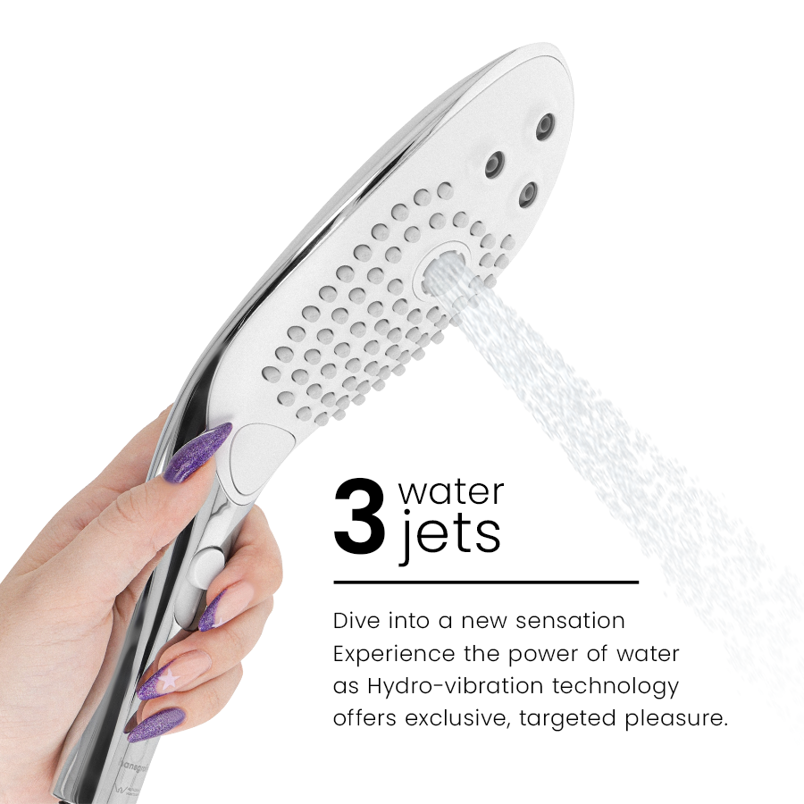 WOMANIZER - SOFFIONE DOCCIA STIMOLANTE CLITORIDEO WAVE CROMATO
