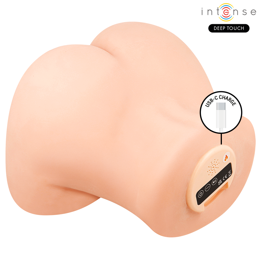INTENSE DEEP TOUCH - MASTURBATORE VAGINALE GINGER CON EFFETTI DI ASPIRAZIONE, CALORE, VIBRAZIONE E VOCALE CON TELECOMANDO 5,3