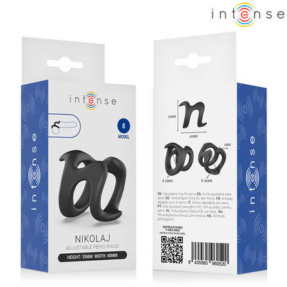 INTENSE - NIKOLAJ ANELLO PER PENE REGOLABILE MODELLO 8