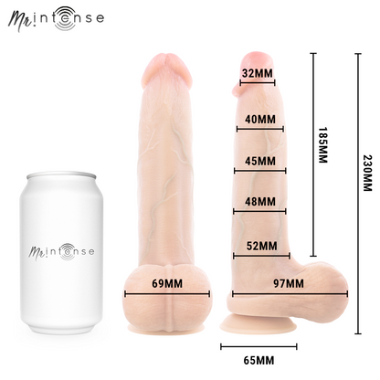 MR INTENSE - BRUCE L DILDO SILICONICA 23 CM -Ø- 5.2 CM