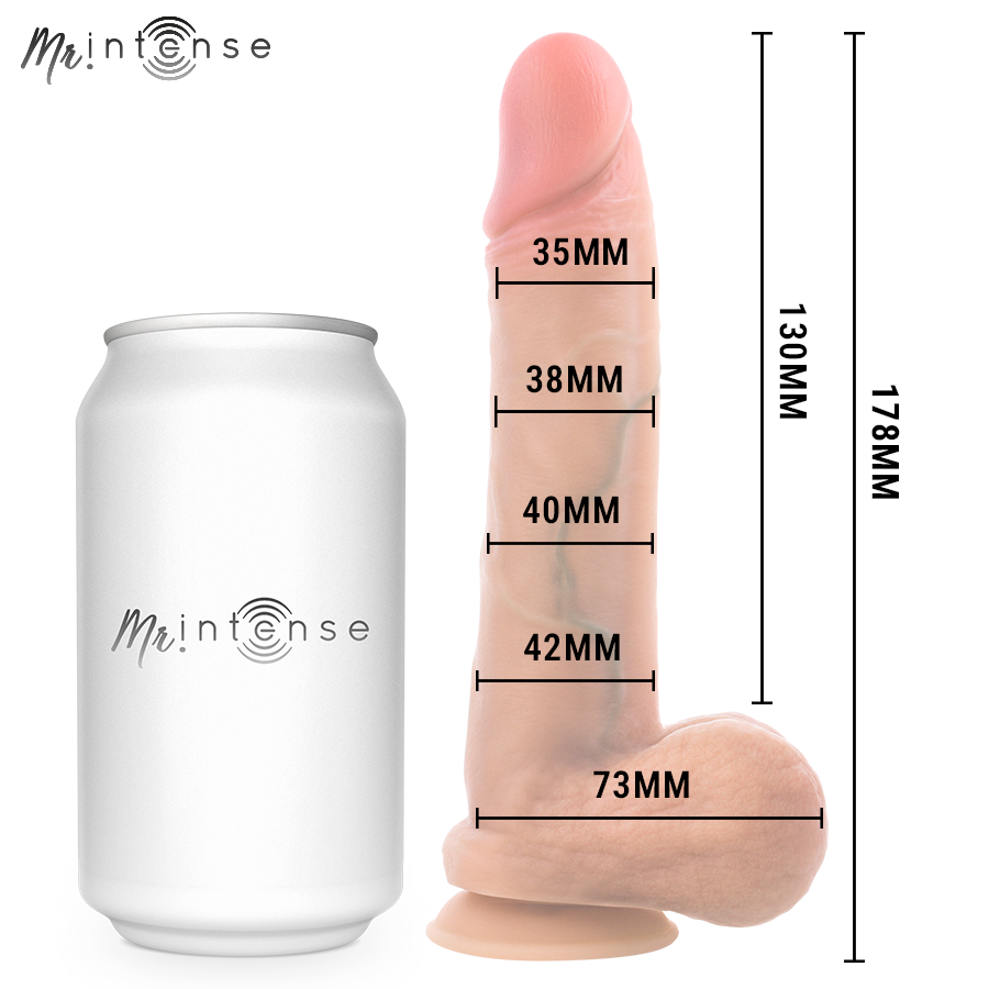 MR INTENSE - GARY S PENE IN SILICONE ULTRA-REALISTICO CON TESTICOLI 17,8 CM -Ø- 4,2 CM