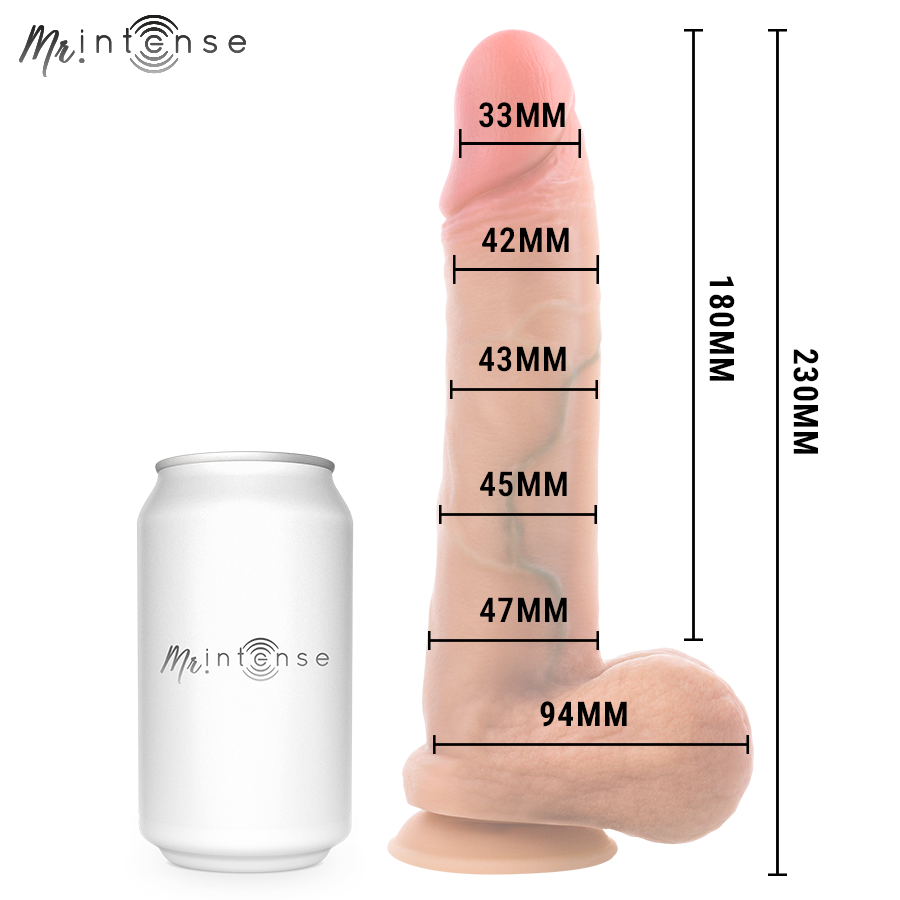 MR INTENSE - GARY L PENE IN SILICONE ULTRA-REALISTICO CON TESTICOLI 23 CM - Ø- 4,7 CM