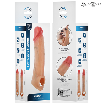 MR INTENSE - SIMON S COPRI PENE IN SILICONE 13 CM -Ø- 4 CM