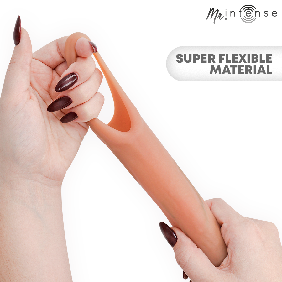 MR INTENSE - SIMON L COPRI PENE IN SILICONE 16 CM -Ø- 4,5 CM