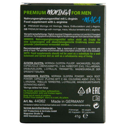 HOT - MORINGA MEN CAPS UOMO 60 UNITÀ