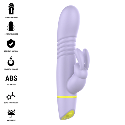 INTENSE - STIMOLATORE E VIBRATORE A SPINTA HELEN RABBIT