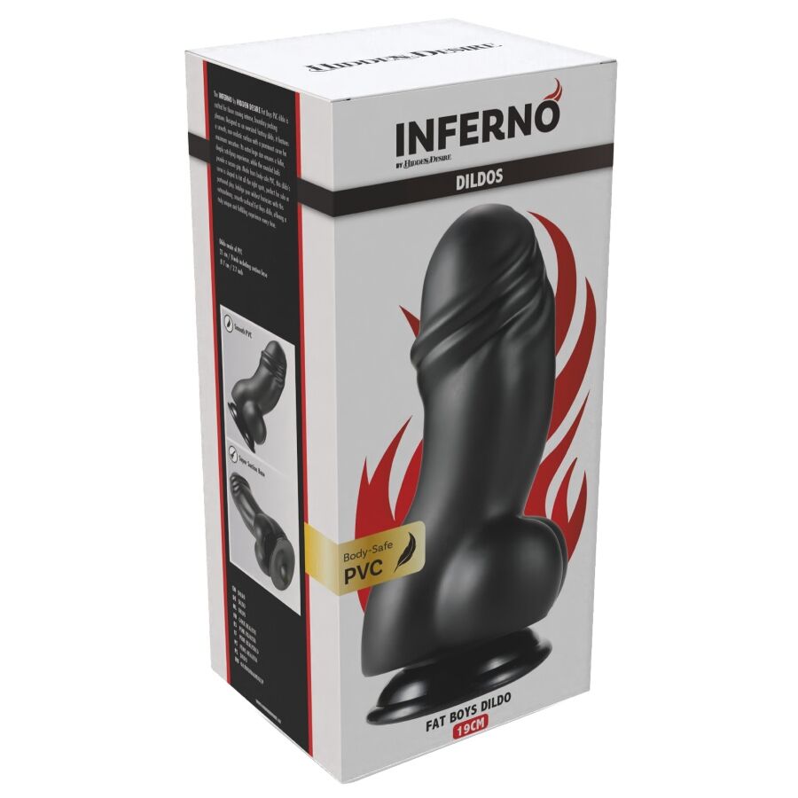 HIDDEN DESIRE - INFERNO DILDO FAT BOYS 19 CM