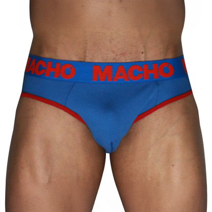 MACHO - MCH005 CLASSIC SLIP BLU + ROSSO S