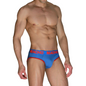 MACHO - MCH005 CLASSIC SLIP BLU + ROSSO L